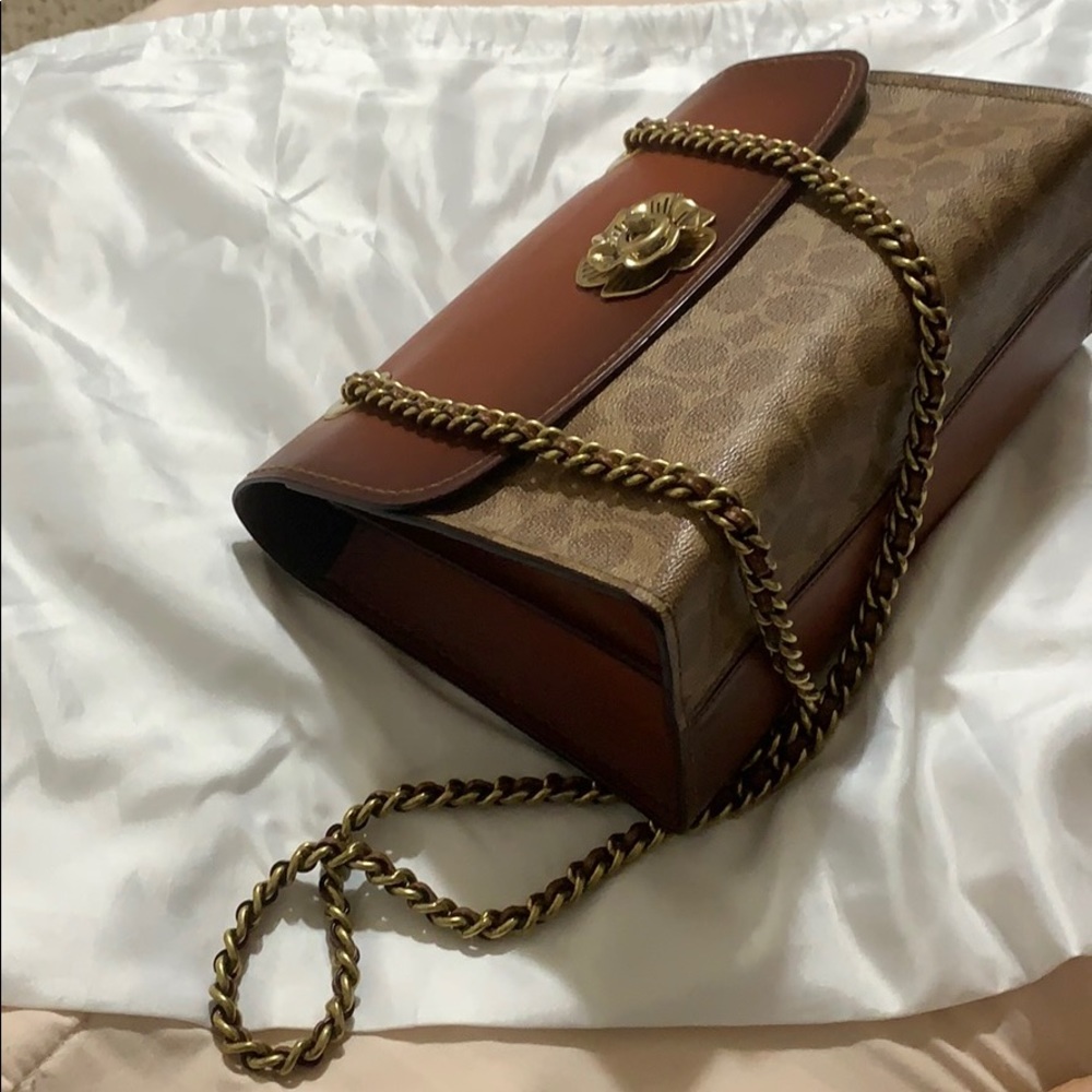 Tea Rose Signature Canvas Parker Shoulder Bag